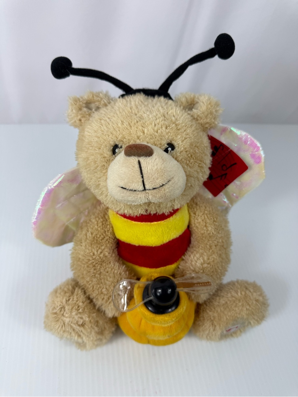 Carleton Cards Be My Baby Bear Bumblebee Plush Sings Moves Lights Up Animated